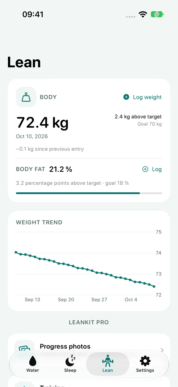 Body · Actual app screens · Sample records